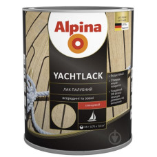 Лак яхтовий глянцевий Alpina Yachtlack прозорий 0,75 л 