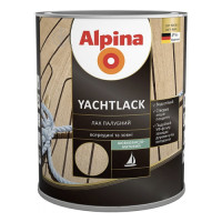Лак яхтовий шовковисто-матовий Alpina Yachtlack прозорий 0,75 л 
