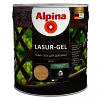 Лазур-гель для деревини Alpina LASUR-GEL шовковисто-матова тік 2.5 л