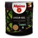 Лазур-гель для деревини Alpina LASUR-GEL шовковисто-матова чорний 2.5 л