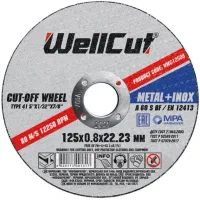 Відрізний диск по металу WellCut 125х0.8х22.23 мм