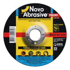 Круг шліфувальний по металу NovoAbrasive Profi 125*6*22.23 мм